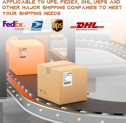 500 4x6 Fanfold Direct Thermal Shipping ups Labels for Zebra & Rollo Printers. thermal label