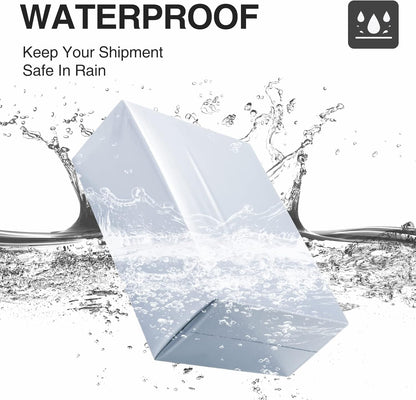 100 Poly Mailers Self-Sealing Shipping Bags for Small Business, White, Waterproof & Thick