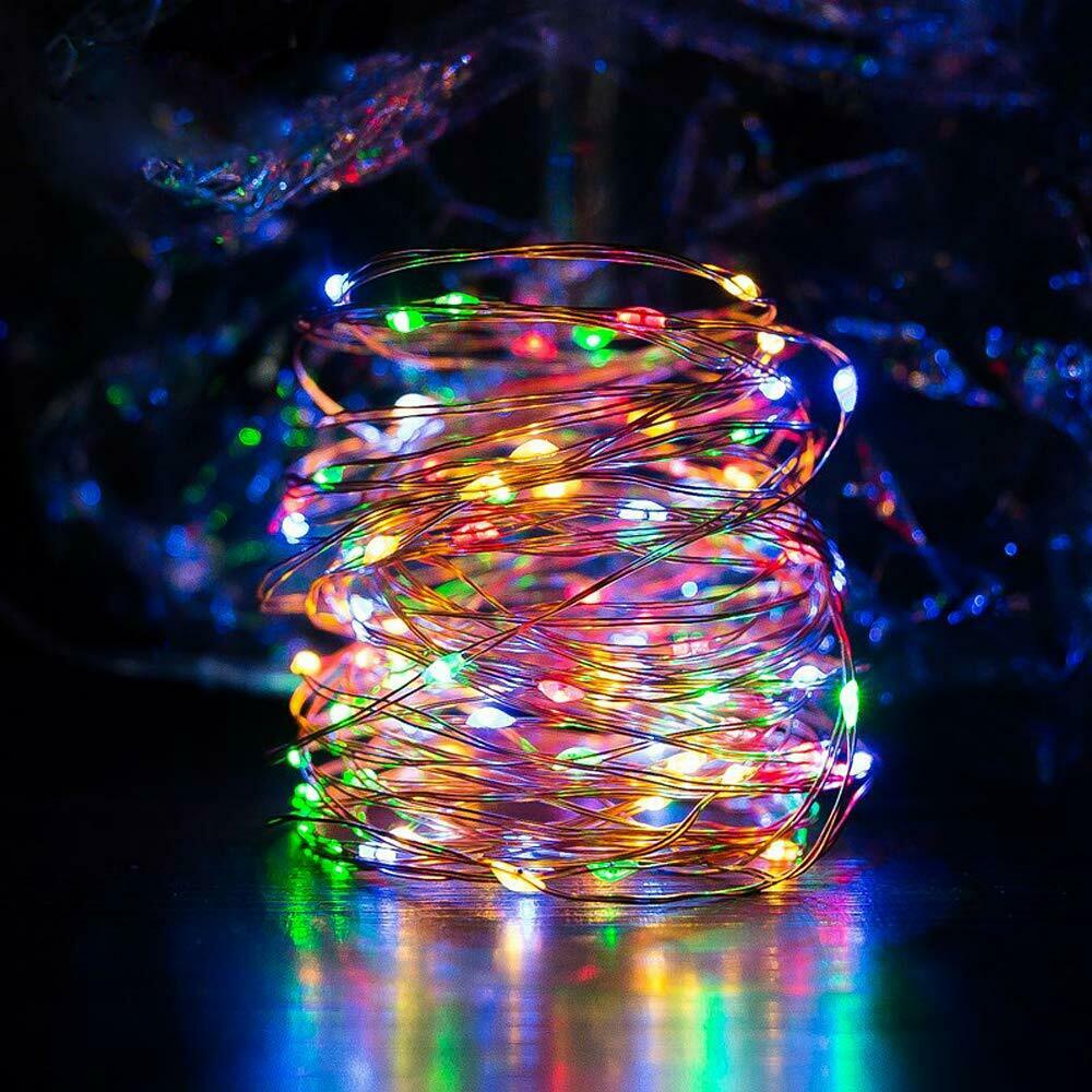 Illuminate with Solar String Lights 20M 200 LED Fairy Lights Multicolor