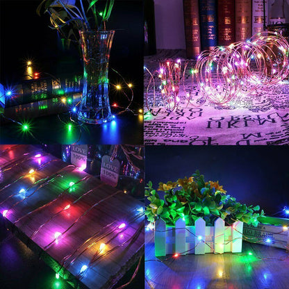 Illuminate with Solar String Lights 20M 200 LED Fairy Lights Multicolor