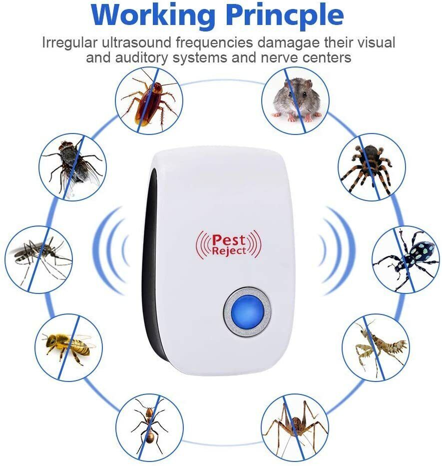 6pc Ultrasonic Pest Repeller Effective and Pet-Friendly - Prime Star Plus Inc.