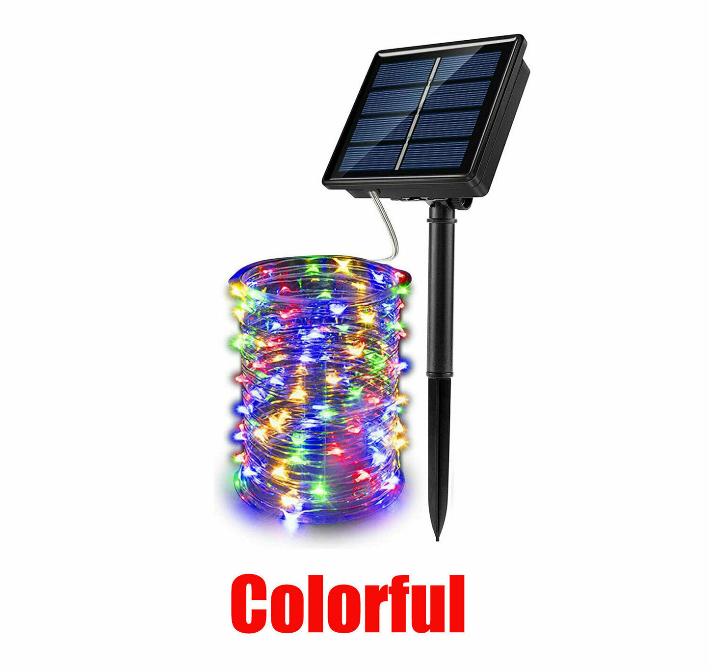 Illuminate with Solar String Lights 20M 200 LED Fairy Lights Multicolor