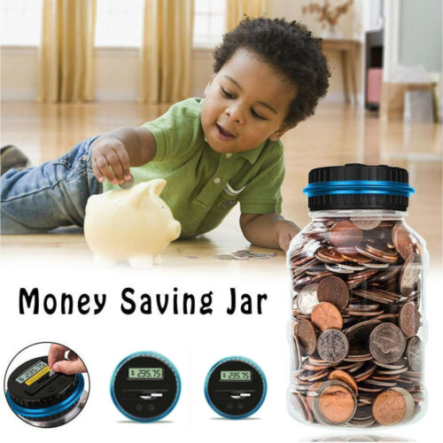 Automatic Coin-Counting Money Jar with LCD Screen