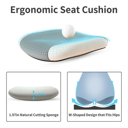 Adjustable Ergonomic Office Chair featuring Lumbar Support - Prime Star Plus Inc.